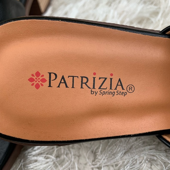 PATRIZIA by Spring Step Evelyn ladies black block heel Sandal size 8 (39) NWOT - Picture 4 of 12